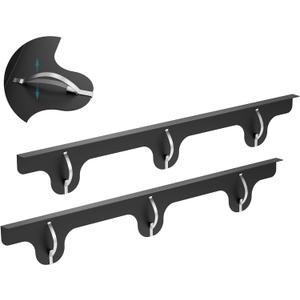Stove Gap Covers - 2 Pack Stainless Steel Stove Gap Filler, Heat Resistant Oven Gap Filler - Length 23.4" Width 0.79", Spring Clip Design Non-Slip Stove Guard Between Stove Top & Counter - Black, Fixed 23.4"
