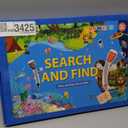 Search and Find Books for Kids Ages 3,4,5,6, Preschool Learning Activities, Educational Reusable Mats for Toddlers, Travel Game Toys for Road Trip Train, Art & Crafts, Birthday Gifts for Girl and Boy