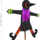 Betty Bash Crashing Witch Into Tree,Halloween Haunted Yard or House Prop Decoration, Halloween Party Supplies for Indoor Outdoor Patio Lawn Garden Decor