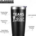 Golf Gifts for Men, Golfers, Father's Day Birthday Christmas Gift for Golf Lover Dad Husband, Vacuum Coffee Mug, 20oz Tumbler Black