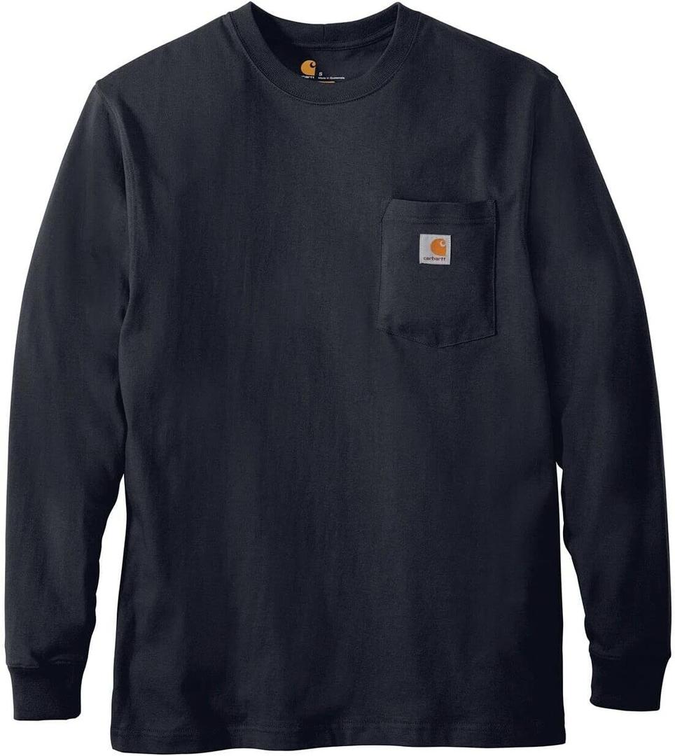 Carhartt Men's Dearborn Loose LS T-Shirt (XX-Large, Dark Blue)
