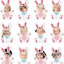 2 x Easter Bunny Large Cutouts Paper for Bulletin Board Decorations Set for School Nursery Spring Easter Birthday Party Supplies