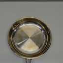 Cuisinart 8-Inch Open Skillet, Stainless Steel Skillet with Lid, Large Kitchen Pan, Dishwasher Safe, Compatible with Induction, Electric, Gas Cooktops, Oven Safe Saucepan, Cool Grip Handles