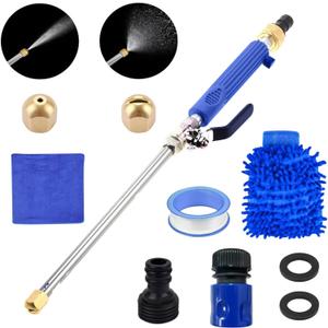 Jetflux Pressure Washer Nozzle Tips, High Pressure Hose Nozzle Attachment Set, Quick Connect Replacement Nozzles Compatible with Jetflux Pressure Washers (blue)