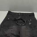 POHADON Baggy Cargo Pants for Women Loose Fit Straight Wide Leg Denim Jeans Pants Y2k Emo Clothes Hip Hop Streetwear (XX-Large, Black)