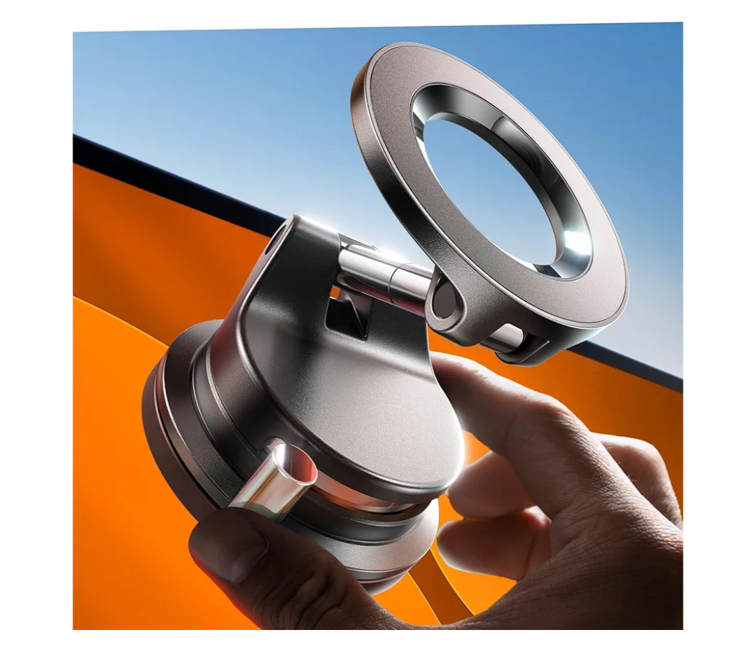 LISEN for Magsafe Car Mount, Phone Holders for Your Car, Magnetic Car Accessories for Women Men Truck Jeep BMW, Vacuum Gifts for Mother Day for iPhone 17 Pro Max 16 15 14 13 12, Samsung S26, Black