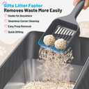 Stainless Steel Litter Box Enclosed Cat Litter Box with High Sided Lid Odor Control Non-Stick Easy Clean Low Entry Anti-Tracking Litter Box for Kittens & Small Cats