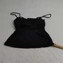 Womens Double Lined Square Neck Tank Tops Adjustable Spaghetti Strap Camisole Y2K Going Out Cami Shirt, Small