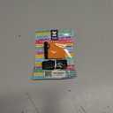 Leather Vape Holder, Comfortable Design for E Cigarette, Perfect Fit, High-Strength Elastic (Orange Holder/Black Lanyard L)