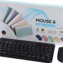 Bluetooth Keyboard and Mouse Combo for iPad - 9.72" Rechargeable Wireless Keyboard & Mouse, Type-C Charging, Perfect for On-The-Go Professionals(Black)