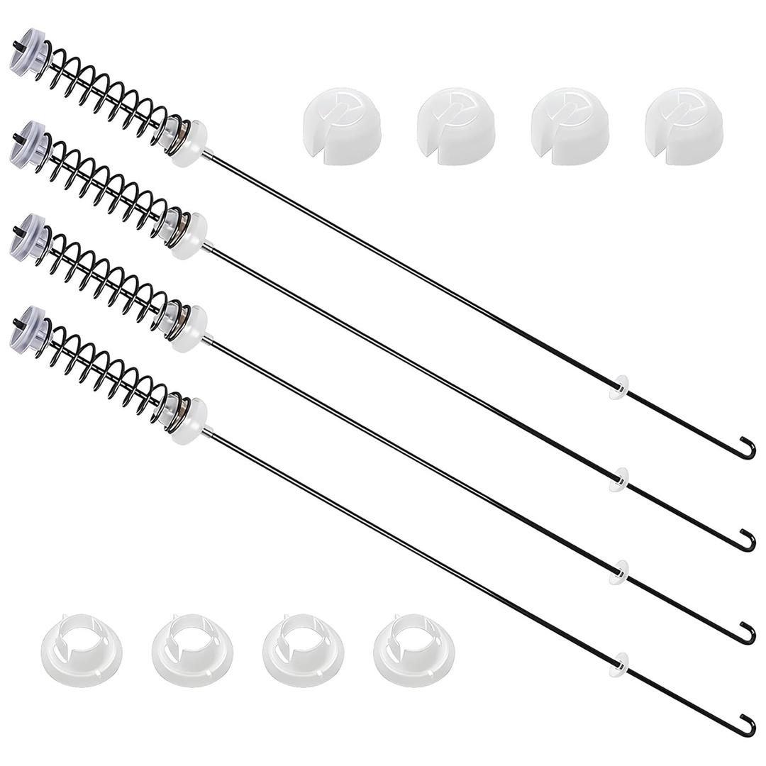 4PCS Washer Suspension Rods Upgraded NTW4605EW0 NTW4516FW1 NTW4516FW2 WTW4800BQ0 RTW4641BQ1 RTW4516FW1 Fit for Maytag Whirlpool Amana MVWC200BW1 WTW4616FW2 RTW4641BQ0 NTW4516FW3 WTW4800BQ1 WET4027HW0