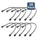 (10 Pack, 10.5 inches 4-Pin Clooling Fan Splitter Cable, Adapter Computer PC Fans Power Extension Cable Desktop Computer ATX Case 4 Pin 3 Pin PWM Fan Cable, with Sleeved Braided
