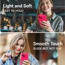 AOTESIER Magnetic for iPhone 15 Case, [Compatible with Magsafe] [Food Grade Silicone] Upgraded Camera & Screen Protection Phone Case with [2 Screen Protectors], 6.1 inch, Hot Pink