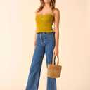 Carcuume Women's Strappy Platform Heeled Sandal,NATRACY-GOLD PU-8.5