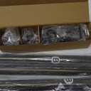 Heavy Duty Curtain Rods for Windows 72 to 144 Inch, 1 Inch Bronze Window Curtain Rod for Bedroom, Living Room, Outdoor, Adjustable Easy Install Long Modern Curtain Rods(A1,Bronze,30"-150") (Antique Bronze)