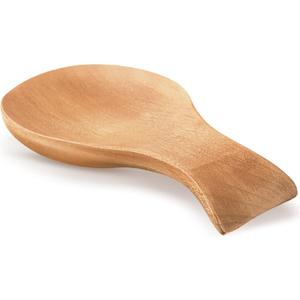 Patelai Acacia Wood Spoon Rest for Stove Top Bamboo Holder for Spatula Rest for Kitchen, Counter Spoon Holder for Countertop, Modern and Rustic for Farmhouse as Dining Table Decoration(Wood Color)