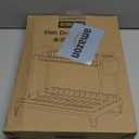 2-Tier Dish Drying Rack - Stainless Steel Dish Rack with Cutlery & Utensil Holders for Kitchen Counter, Sink Organization and Storage for Small Family, 15" W x 11.4" L x 15" H, Black