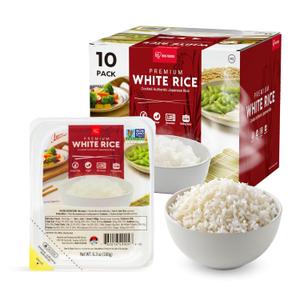 IRIS Instant White Rice (10 Pack), Ultra Premium Japanese Short Grain Sushi Sticky Rice, Microwave for 80 seconds, Non-GMO Gluten Free Vegan, Grown Polished and Packed in Japan (EXP 11/30/26)