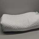 MINUPWELL 6.5" Knee Pillow for Side Sleepers - 100% Shredded Memory Foam Leg Pillow for Side Sleeping - Between Leg & Under Hip Pillow - Relieving Leg, Back, and Knee Pain - High Supportive