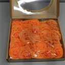 N&T NIETING Artificial Roses Flowers, Fake Glitter Flowers Burnt Orange Roses Perfect for DIY Wedding Bridal Bouquets Centerpieces Bridal Shower Party Home Flower Arrangement Decorations, 25Pcs