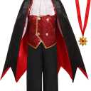 Gorkonpy Vampire Costume Boys Halloween Toddler Vampire Costume Kids Boy (5-7 Years)