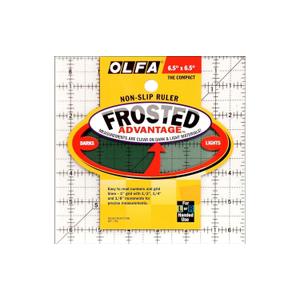 Olfa Frosted Advantage Non-Slip Ruler The Compact-6-1/2x6-1/2