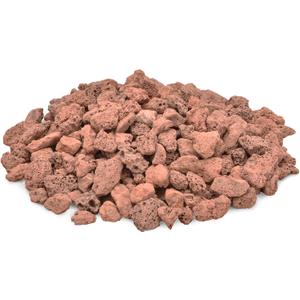 Skyflame 5LB Red Natural Lava Rock Granules for Gas Fire Pit | Fireplace | Gas Log Set | BBQ Grills | Garden Landscaping Decoration, Size from 3/8" to 3/4", 5-lb/Bag