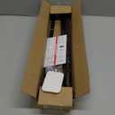 Curtain Rods No Drilling for Windows 36 to 48 Inch, 5/8 Inch Telescoping Adjustable Black Curtain Rod with Adhesive Holders, Renter Friendly for Bedroom Kitchen Apartment(36"-48")