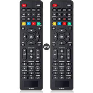 (Pack of 2) Universal TV Remote Control Replacement for TCL, Samsung, Insignia, LG, Hisense, Sony, Philips, Vizio, Sharp, Panasonic, Sanyo and Other Brands LCD LED 3D HDTV Smart TV Remote