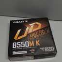 GIGABYTE B550M K Motherboard, Supports AMD AM4 Ryzen 5000 Processors, Micro-ATX, DDR4, Dual M.2, SATA 6Gb/s, Realtek GbE LAN, PCIe 4.0