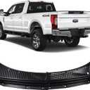 MUCO New Front Windshield Cowl Cover Panel HC3Z-25022A68-AA Compatible with Ford F250 F350 F450 F550 Super Duty 2017-2022 Front Insert Panel HC3Z-25022A69-AA Wiper Cowl Panel Cover Trim Grille Upper