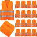 High Visibility Safety Vest, Reflective Mesh Construction Vest, Breathable Reflective Vests for Work Cycling Runner