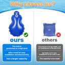 20 Pack Pool Cover Weights Above Ground with Hooks, Leakproof Swimming Pool Cover Hanging Bag Heavy Duty Thick PVC Pool Tarp Weights, Antifreezing Winter Water Bags for Above Ground Pool Cover