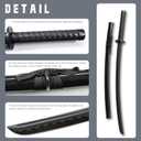 RTCT Polypropylene Training Katana Sword high Toughness Cosplay, Shooting Props,The Set Includes a Belt and Knife Holder for The Long and Short Dual Knives.