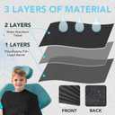 480 Pack Disposable Dental Bibs 13"x18", 3-Ply Waterproof Tattoo Bibs Sheet for Nail Salon, Dental Clinic, Feeding, Tattoo Shop (Black)