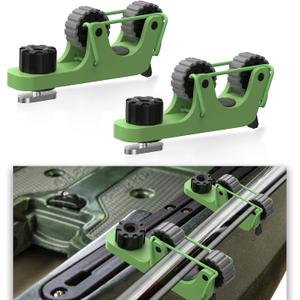 1006 Kayak Paddle Holder Track Mount, Kayak Accessories to Save Track Space & Secure Paddle, 2-Layer Grip for Slim Gear, Fits 0.81.3 Shafts, Paddle, Fishing Net & Rod Holder