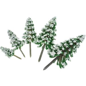 ARTIBETTER 5pcs Miniature Pine Tree Models for Diorama and Train Scenery Realistic Scenery Decoration for Architecture and Landscape Projects
