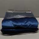 Velvet Curtains Navy Blue 120 inches Long for Living Room,Luxury Blackout Room Darkening Bedroom Window Curtain Drapes,2 Panels Elegant Thermal Insulated Noise Reducing Solid Rod Pocket Curtains