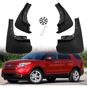Mud Flaps Kit for Ford Explorer Accessories Mud Splash Guard Mud Flap Front and Rear 4pcs (for Ford Explorer 2011-2019)