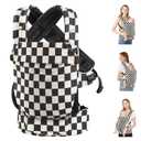 Baby Carrier Newborn to Toddler- Ergonomic,Cozy and Lightweight Infant Carrier for 7-40lbs,3 Carry Positions Newborn Carrier,Checkerboard