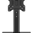 TVON Universal TV Stand Base, Swivel Table Top TV Stand for 20-43 inch TVs/Monitors with 4 Level Height Adjustment and Tempered Glass Base, Holds up to 88 Lbs, VESA 200x200mm