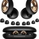 Ear Plugs for Sleeping Noise Cancelling, Soft Earplugs for Sleep, 45dB Reusable Ear Plugs for Noise Reduction with 8 Ear Tips, Silicone Hearing Protection Ear plugs for Concert and Travel(Black)