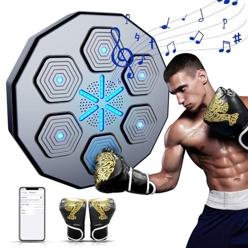 Nooriscuit Smart Music Boxing Target Home, Wall Mounted Training Equipment Indoor Boxing Exercise Machine Gift for Kids and Adult Workout
