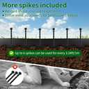 4 in x 164 Ft Garden Landscape Edging, No Dig Garden Edging Border Kit with 300 Pcs Spikes for Flower Bed Lawn Yard Grass Black