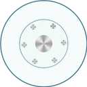 48" Heavy-Duty Lazy Susan Turntable - 1/ 3" Extra-Thick Tempered Glass - Silent & Smooth Swivel for Large Dining Tables, Centerpiece