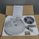 ZMISHIBO 48 inch Ceiling Fans with Lights and Remote/APP Control,Black Low Profile Ceiling Fan with Light,Quiet DC Motor,LED Dimmable, Modern Flush Mount Ceiling Fan for Bedroom Indoor/Outdoor Patio