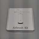 Airbrush Kit With Compressor - 48PSI Rechargeable Cordless Non-Clogging High-Pressure Air Brush Set with 0.3mm Nozzle and Cleaning Brush Set for Nail Art, Makeup, Painting, Cake Decor (Black)