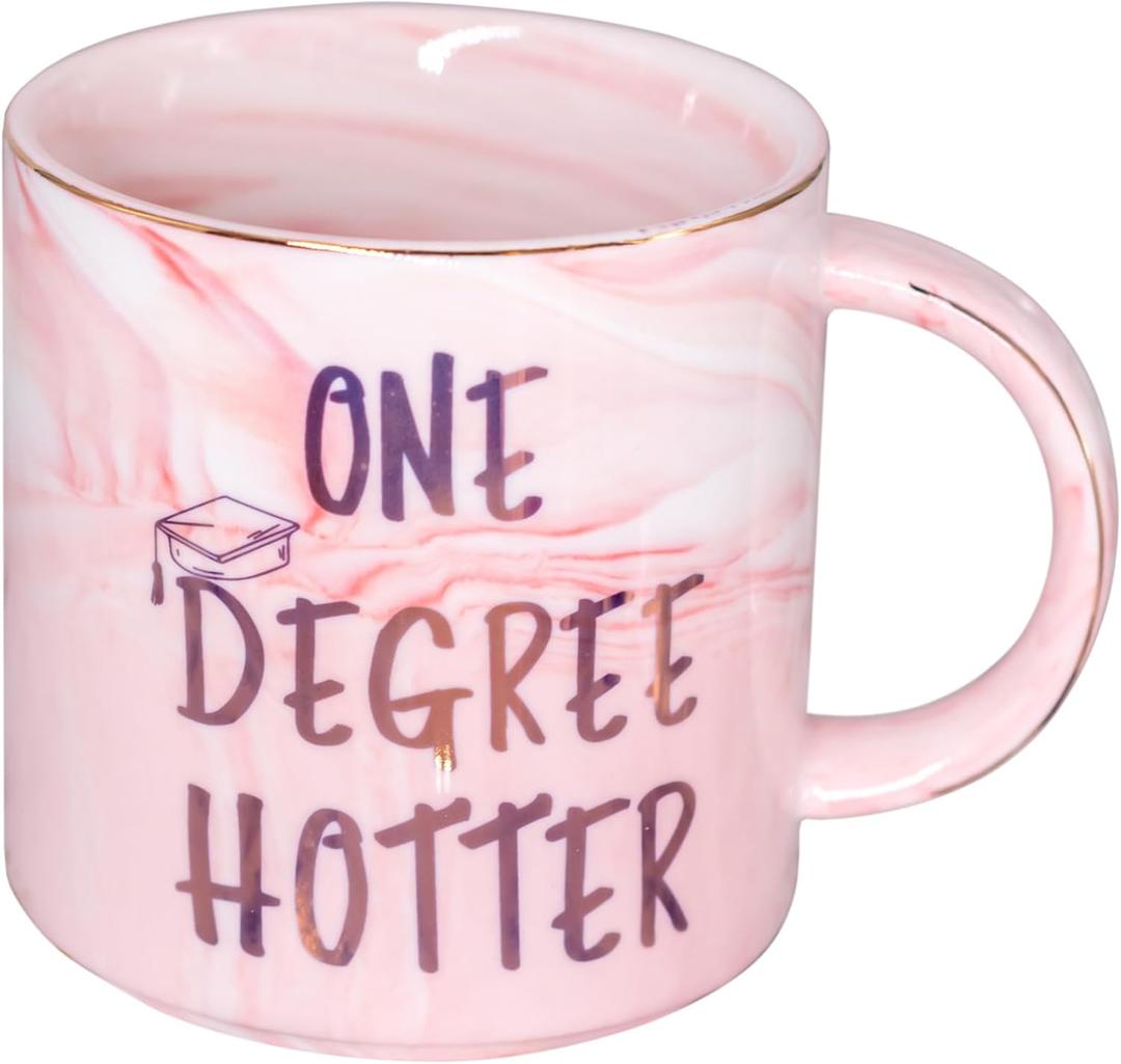 Graduation Gifts for Women Her Daughter Sister Bestie - Cute One Degree Hotter Mug - Funny Birthday Christmas Gits for College Master Phd 2026