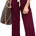 PRETTYGARDEN One Piece Jumpsuits for Women 2026 Summer Casual Drawstring Sleeveless Tank Romper Beach Vacation Outfits, M, Z-wine Red