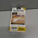 4 Clear Silicone Wall Protector Strips  Self-Adhesive Door Slam Stoppers & Noise Dampening Bumpers for Cabinets, Car, Toilet Lids, Drawers, Shower  5.5" x 0.7" x 0.2" by Vellax